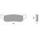 PASTIGLIE FRENO - MBK YP 250 SKYLINER 00 => P MBK YP 400 SKYLINE